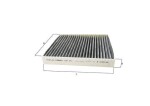 MAHLE Filter,  salongiõhk LAK 371