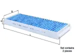 MAHLE Filter,  salongiõhk CareMetix® LAO 239/S