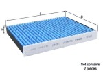 MAHLE Filter,  salongiõhk CareMetix® LAO 467/S