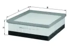 MAHLE  Õhufilter LX 2077/4