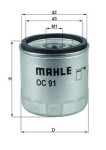 MAHLE  Õlifilter OC 91