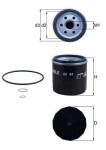 MAHLE  Õlifilter OC 91D