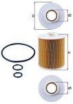 MAHLE Õlifilter OX 163/4D
