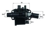 MAHLE Termostaat,  Jahutusvedelik BEHR TH 42 83
