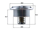 MAHLE Termostaat, Jahutusvedelik BEHR THD 6 86
