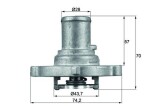 MAHLE Termostaat,  Jahutusvedelik BEHR TI 122 87D