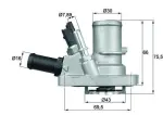 MAHLE Termostaat,  Jahutusvedelik BEHR TI 144 88