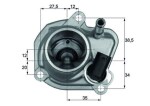 MAHLE Termostaat,  Jahutusvedelik BEHR TI 29 87