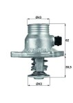 MAHLE  Termostaat,Jahutusvedelik BEHR TM 11 105