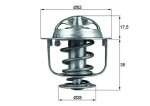 MAHLE Termostaat,  Jahutusvedelik BEHR TX 119 82D