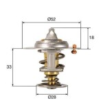 MAHLE Termostaat,  Jahutusvedelik BEHR TX 327 92D
