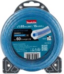 Леска для триммеров 1.65x15m. Личинка ristikheinakujulise lõikepinnaga makita