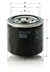 MANN-FILTER  Масляный фильтр W 811/80