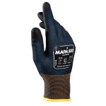 Protective gloves, protective gloves MAPA 500, NITRYL GRIP&PROOF, size: 9, 12 pairs, colour: черный, durability: CAT 3; EN 388 4121A; EN 407 X1XXXX; EN 420:2003+A1:2009, how to use: reusable