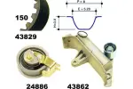 MAPCO Hammasrihma komplekt 23830