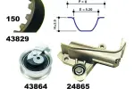 MAPCO Hammasrihma komplekt 23902