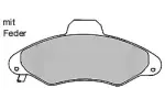 MAPCO Piduriklotsi komplekt,  ketaspidur 6388/1