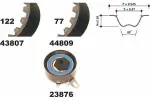 MAPCO Hammasrihma komplekt 73809