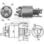 MEAT & DORIA Starteri magnetlüliti / solenoid 46080
