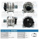 MEAT & DORIA Generaator 14V 5510031