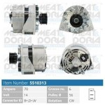 MEAT & DORIA Generaator 14V 5510313
