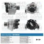 MEAT & DORIA Generaator 14V 5515034