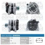 MEAT & DORIA Generaator 14V 5540354