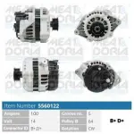 MEAT & DORIA Generaator 14V 5560122