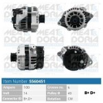 MEAT & DORIA Generaator 14V 5560451