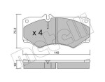 METELLI Piduriklotsi komplekt,  ketaspidur 22-0014-0