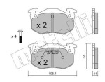 METELLI Piduriklotsi komplekt,  ketaspidur 22-0038-1