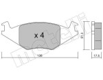 METELLI Piduriklotsi komplekt,  ketaspidur 22-0047-0