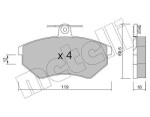 METELLI Piduriklotsi komplekt,  ketaspidur 22-0050-0