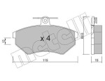 METELLI Piduriklotsi komplekt,  ketaspidur 22-0050-2