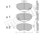 METELLI Piduriklotsi komplekt,  ketaspidur 22-0050-5