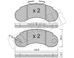 METELLI Piduriklotsi komplekt,  ketaspidur 22-0055-0