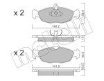 METELLI Piduriklotsi komplekt,  ketaspidur 22-0077-0