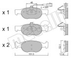 METELLI Piduriklotsi komplekt,  ketaspidur 22-0079-0