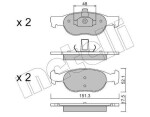 METELLI Piduriklotsi komplekt,  ketaspidur 22-0079-2