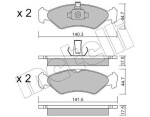 METELLI Piduriklotsi komplekt,  ketaspidur 22-0088-0