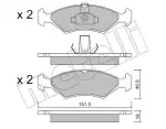 METELLI Piduriklotsi komplekt,  ketaspidur 22-0093-0
