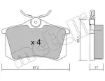 METELLI Piduriklotsi komplekt,  ketaspidur 22-0100-1