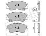 METELLI Piduriklotsi komplekt,  ketaspidur 22-0115-0