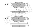 METELLI Piduriklotsi komplekt,  ketaspidur 22-0117-0