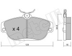 METELLI Piduriklotsi komplekt,  ketaspidur 22-0132-0