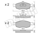 METELLI Piduriklotsi komplekt,  ketaspidur 22-0146-0
