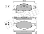 METELLI Piduriklotsi komplekt,  ketaspidur 22-0146-1