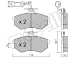 METELLI Piduriklotsi komplekt,  ketaspidur 22-0148-1