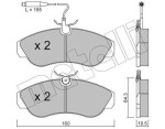 METELLI Piduriklotsi komplekt,  ketaspidur 22-0155-0