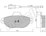 METELLI Piduriklotsi komplekt,  ketaspidur 22-0159-2